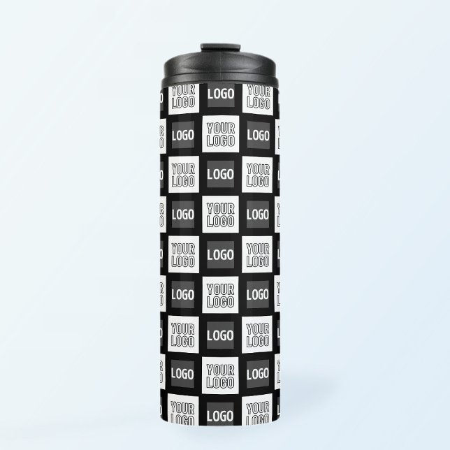 Alle zwei Logos oder Bilder, die sich wiederholen Thermosbecher (Von Creator hochgeladen)