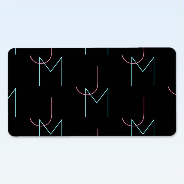 Alle zwei modernen gepolsterten Initialen sind sti Adressaufkleber (Von Creator hochgeladen)