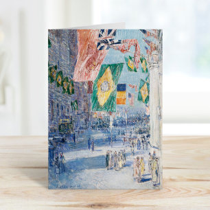 Allee der Alliierten   Childe Hassam Karte