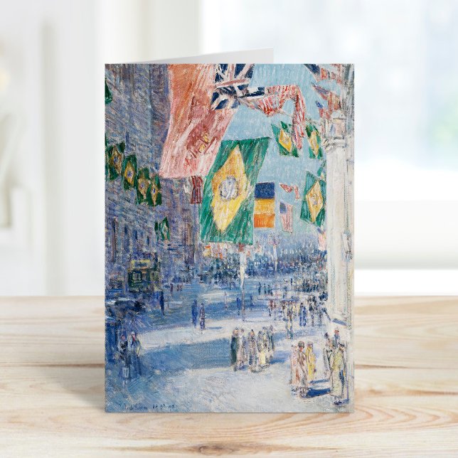 Allee der Alliierten | Childe Hassam Karte (Von Creator hochgeladen)