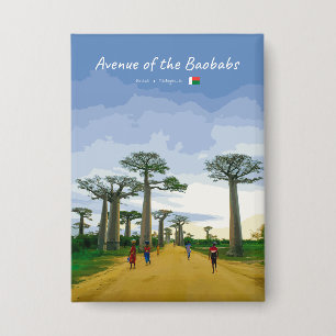 Allee der Baobabs, Madagaskar - Landschaft Button