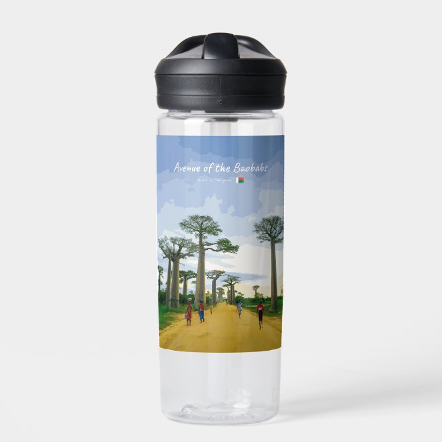 Allee der Baobabs, Madagaskar - Landschaft CBE Trinkflasche (Vorderseite)