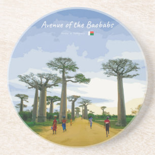 Allee der Baobabs, Madagaskar - Landschaft Getränkeuntersetzer