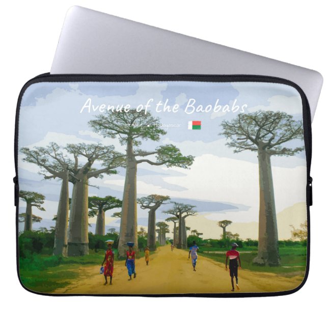 Allee der Baobabs, Madagaskar - Landschaft Laptopschutzhülle (Vorderseite)