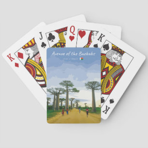 Allee der Baobabs, Madagaskar - Landschaft Spielkarten