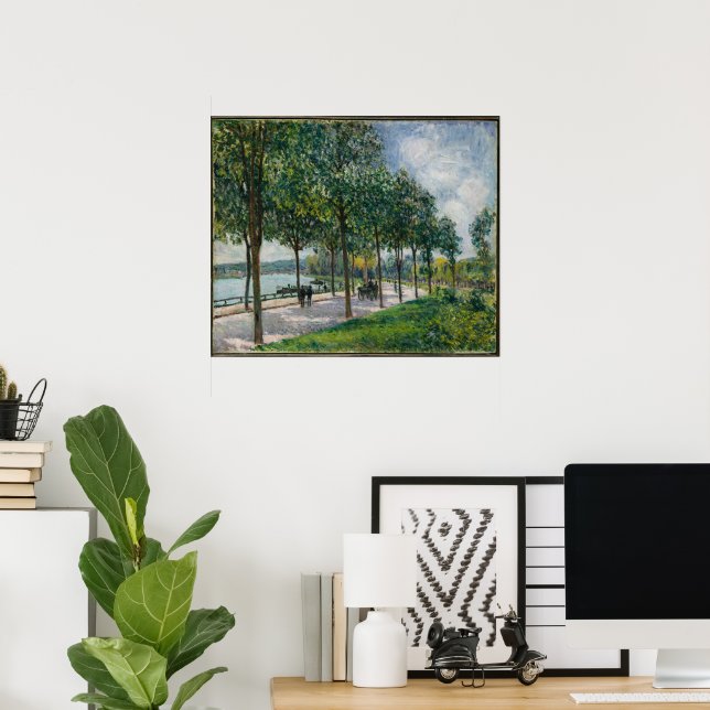 Allee der Kastanienbäume, Kunst, Poster (Heimbüro)