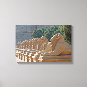 Allee der Sphingen im Karnak-Tempel - Ägypten Leinwanddruck