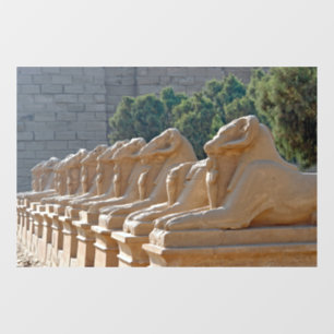 Allee der Sphinxen im Karnak-Tempel - Ägypten Fensteraufkleber
