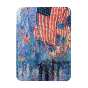 Allee in Regen von Frederick Childe Hassam Magnet