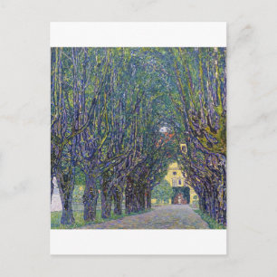 Allee in Schloss Kammer, Gustav Klimt Postkarte