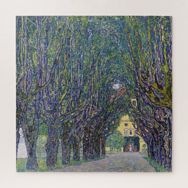 Allee in Schloss Kammer, Gustav Klimt Puzzle (Vertikal)