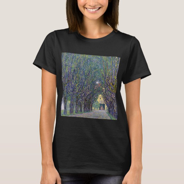 Allee in Schloss Kammer, Gustav Klimt T-Shirt (Vorderseite)