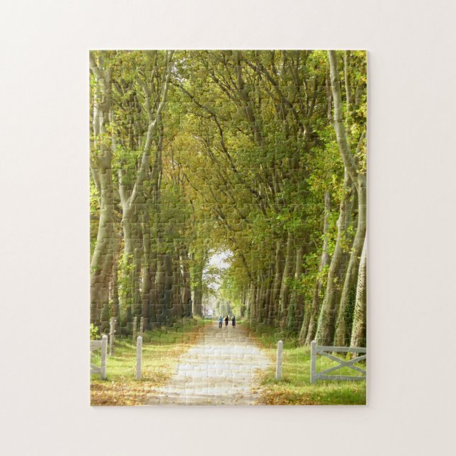 Allee Trees Foto Puzzle mit Geschenkboxen (Vertikal)