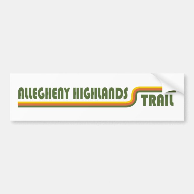 Allegheny Highlands Trail Autoaufkleber (Vorne)