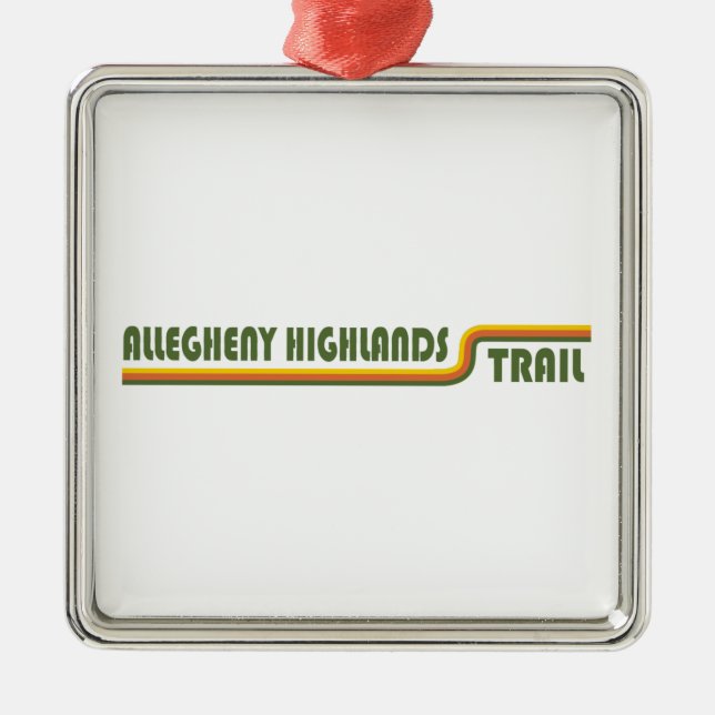 Allegheny Highlands Trail Ornament Aus Metall (Vorne)