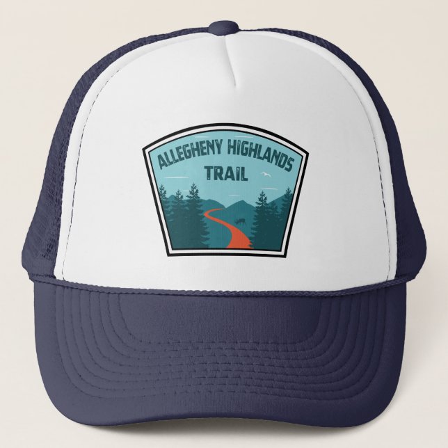 Allegheny Highlands Trail Truckerkappe (Vorderseite)