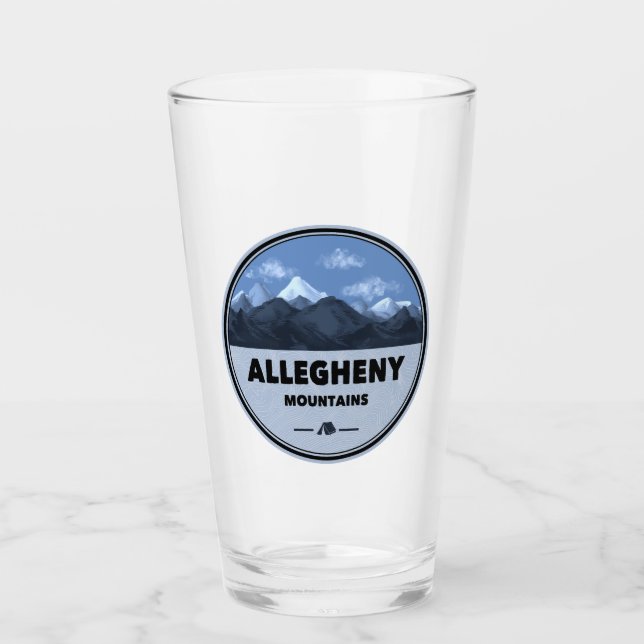 Allegheny Mountains Camping Glas (Vorderseite)