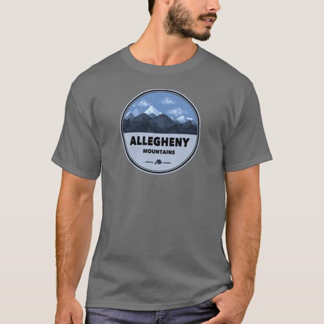 Allegheny Mountains Camping T-Shirt (Vorderseite)