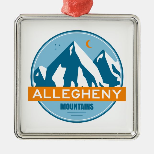 Allegheny Mountains Ornament Aus Metall (Vorne)