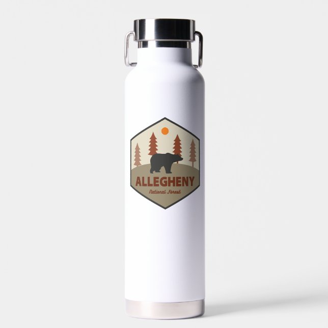 Allegheny National Forest Bear Trinkflasche (Vorne)