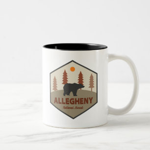 Allegheny National Forest Bear Zweifarbige Tasse