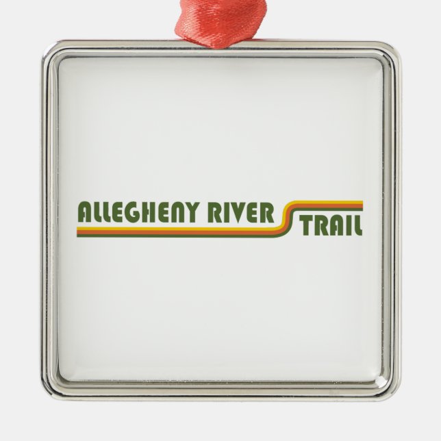 Allegheny River Trail Ornament Aus Metall (Vorne)
