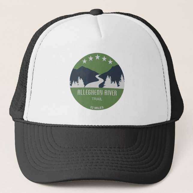 Allegheny River Trail Truckerkappe (Vorderseite)