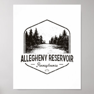 Allegheny-Stausee Pennsylvania im Freien Vintage Poster