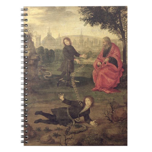 Allegorie, c.1485-90 (Öl auf Platte) Notizblock (Vorderseite)