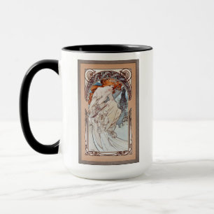Allegorie de la Musique von Alphonse Mucha Tasse