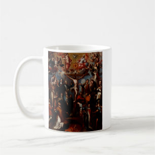 Allegorie der Kreuzigung mit Jesuiten-Heiligen Kaffeetasse