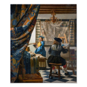 Allegorie der Malerei   Johannes Vermeer   Fotodruck