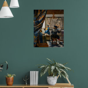 Allegorie der Malerei Johannes Vermeer Poster