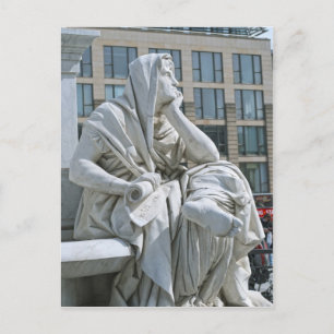 Allegorie der Philosophie des Schiller-Denkmals in Postkarte