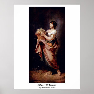 Allegorie des Herbstes durch Bernhard ritt Poster
