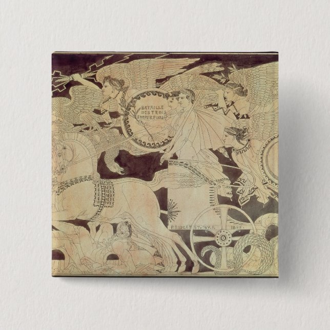 Allegorie des Kampfes von Austerlitz Button (Vorderseite)