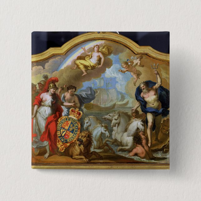 Allegorie des Powers von Großbritannien durch Button (Vorderseite)