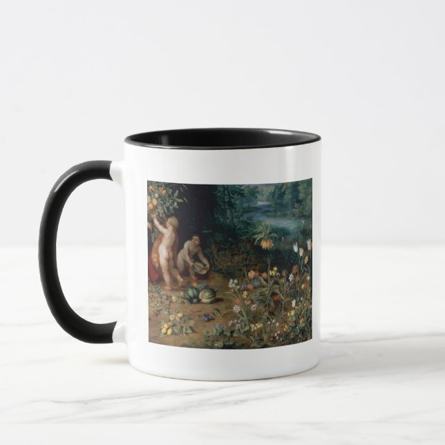 Allegorie des Überflusses, Detail Tasse (Links)