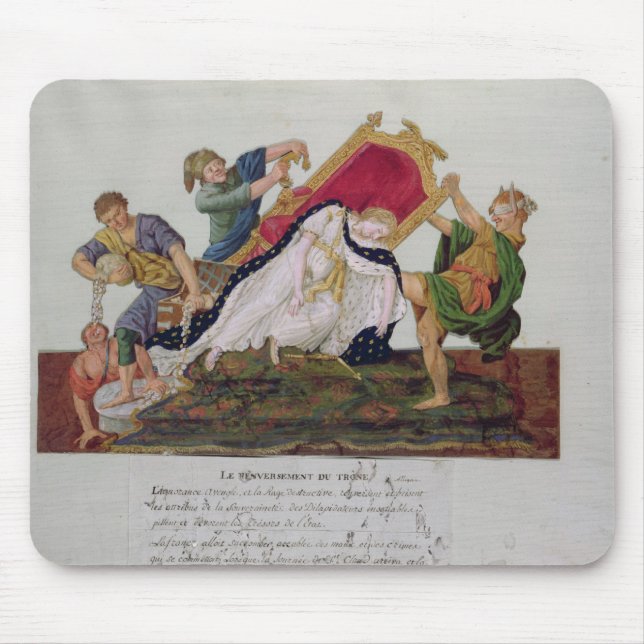 Allegorie des Umwerfens des Thrones Mousepad (Vorne)