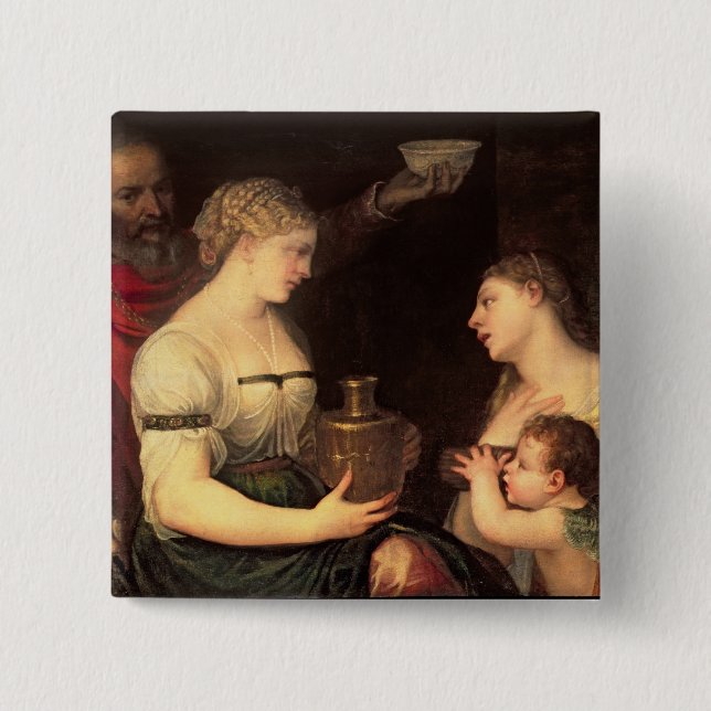 Allegorie des verheirateten Lebens Button (Vorderseite)