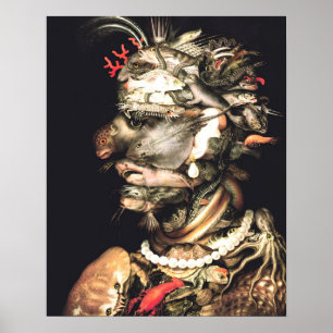 Allegorie des Wassers von Giuseppe Arcimboldo im V Poster