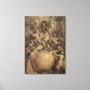 Allegorie von Herzog Philippe-II von Orleans, 1718 Leinwanddruck