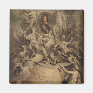 Allegorie von Herzog Philippe-II von Orleans, 1718 Magnet