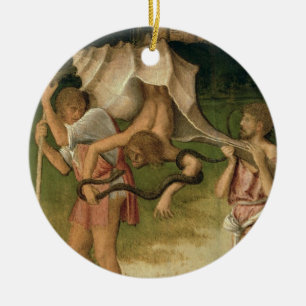 Allegorie von Klugheit (Öl auf Platte) Keramik Ornament