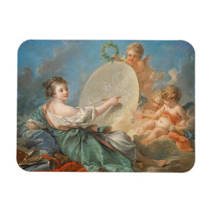 Allegorie von Malerei, 1765 (Öl auf Leinwand) Magnet