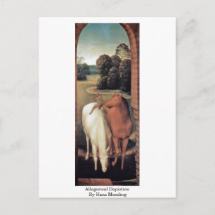 Allegorische Darstellung von Hans Memling Postkarte