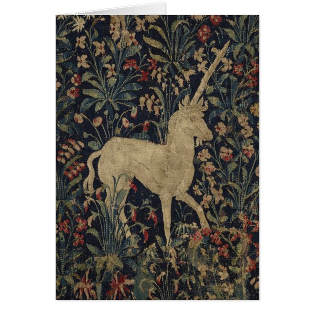 Allegorische "Millefleurs" Tapisserie mit Tieren (Vorne)