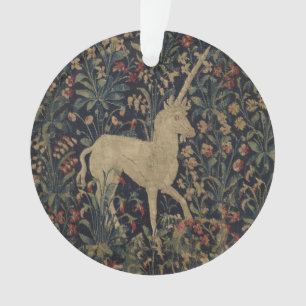 Allegorische "Millefleurs" Tapisserie mit Tieren Ornament