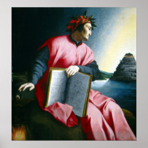 Allegorisches Portrait von Dante Poster