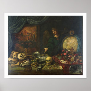 Allegory of Vanity, 1650-60 (Öl auf Leinwand) Poster
